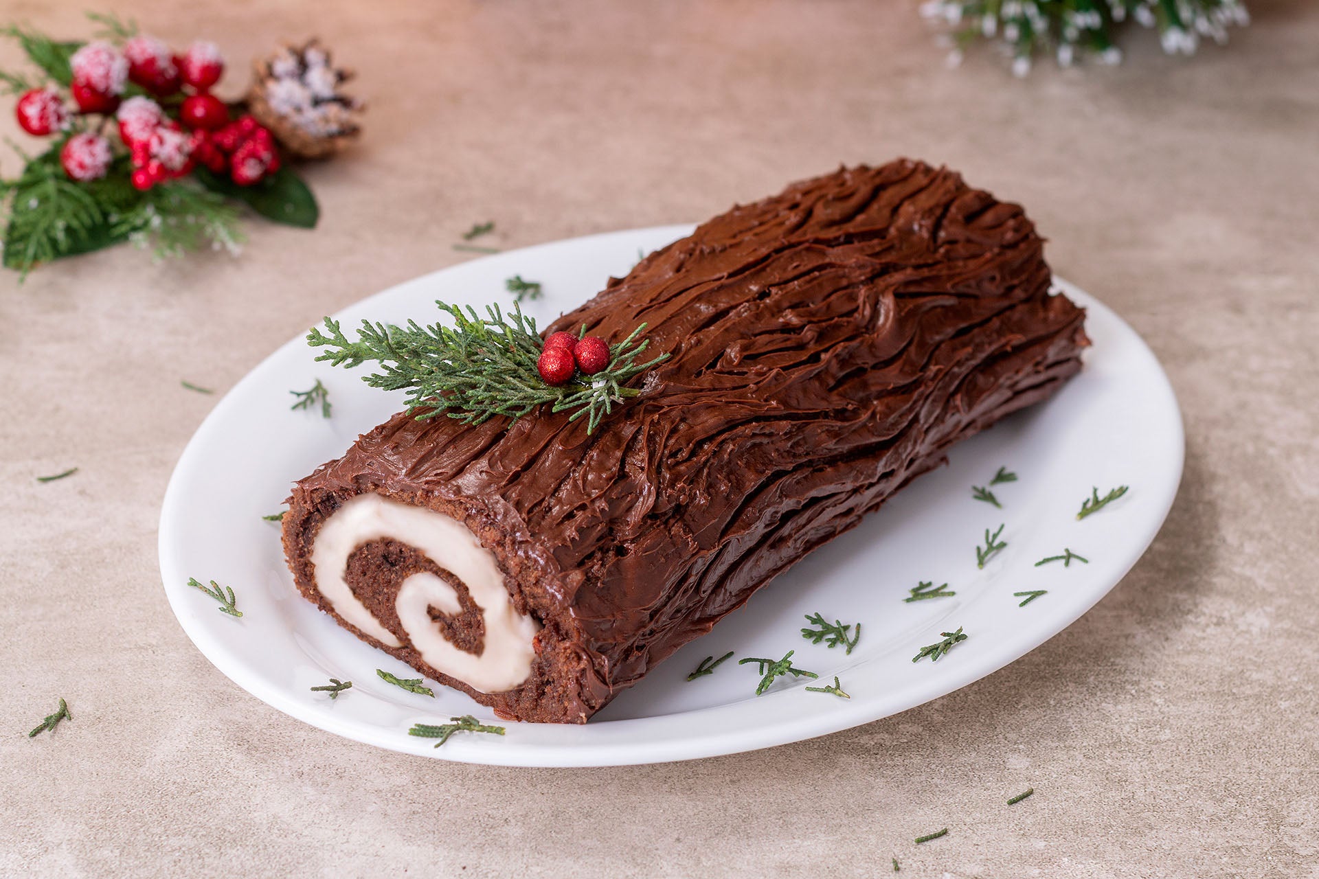 Yuletide Log Cake