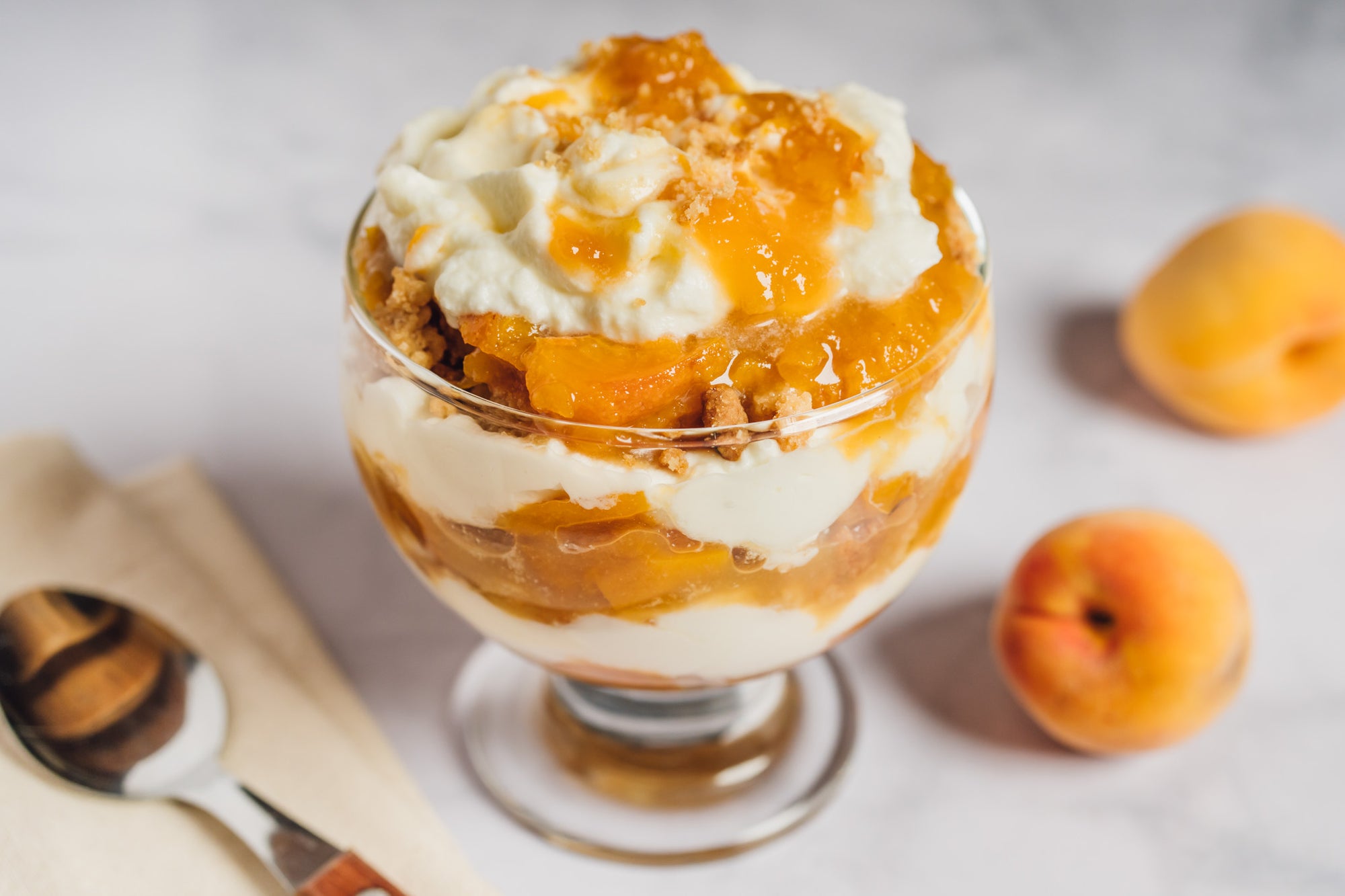 Peach Cobbler Parfait